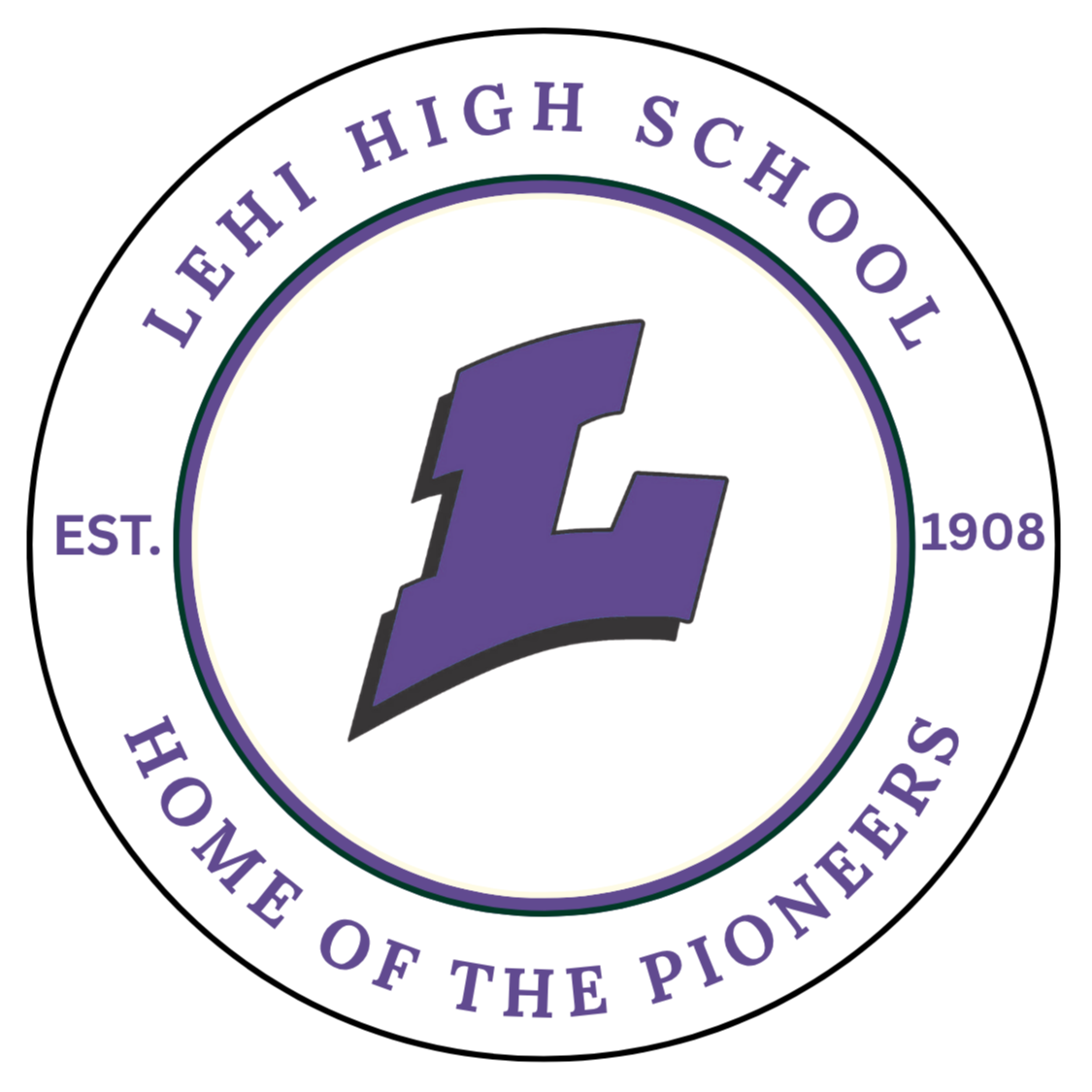 Lehi High School Pioneers emblem